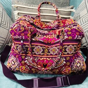 Vera Bradley Purple Floral Travel Bag